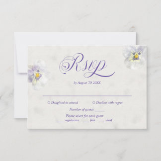 Elégante carte RSVP style aquarelle