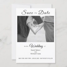 Élégante Carte Traditionnelle de Mariage Photo Enr