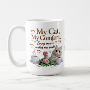 Elegante Cat Comfort Tasse - 15 oz klassisches Ges