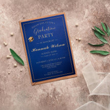 Élégante Célébration de Graduation Invitation