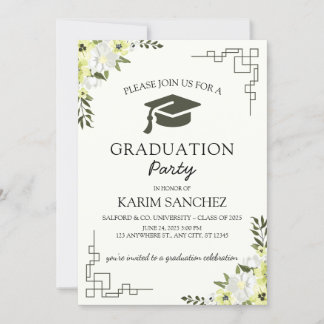 Élégante célébration de la graduation Invitation 2