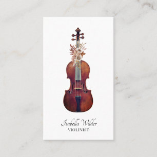 Elegante Cellist Business Card Visitenkarte