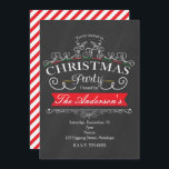 Elegante Chalk Weihnachtsfeier Einladungen<br><div class="desc">Elegante Chalk Weihnachtsfeier Einladungen</div>