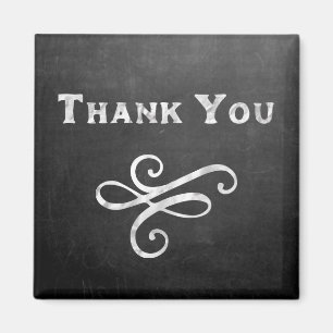 Elegante Chalkboard Vielen Dank, dass Sie Magnet g