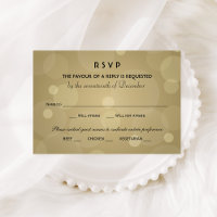 Elegante Champagner Gold und Black Wedding