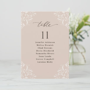 Elegante Champagner Hochzeitskarte Einladung