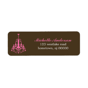 Elegante Chandelier Address Labels