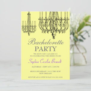 Elegante Chandelier-Party Einladung