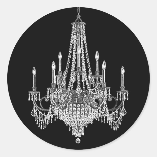 Elegante Chandelier Stickers (Vorderseite)