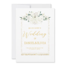 Elegante Charm Green Wildblume Wedding