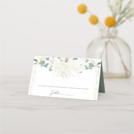 Elegante Charm Green Wildblume Wedding Platzkarte