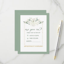 Elegante Charm Green Wildblume Wedding