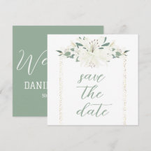 Elegante Charm Green Wildblume Wedding