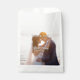 Elegante charmante romantische Hochzeitseinladung Geschenktütchen