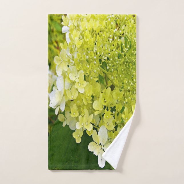 Elegante Chartreuse Green Limelight Hydrangea Handtuch (Handtuch)