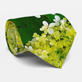 Elegante Chartreuse Green Limelight Hydrangea Krawatte