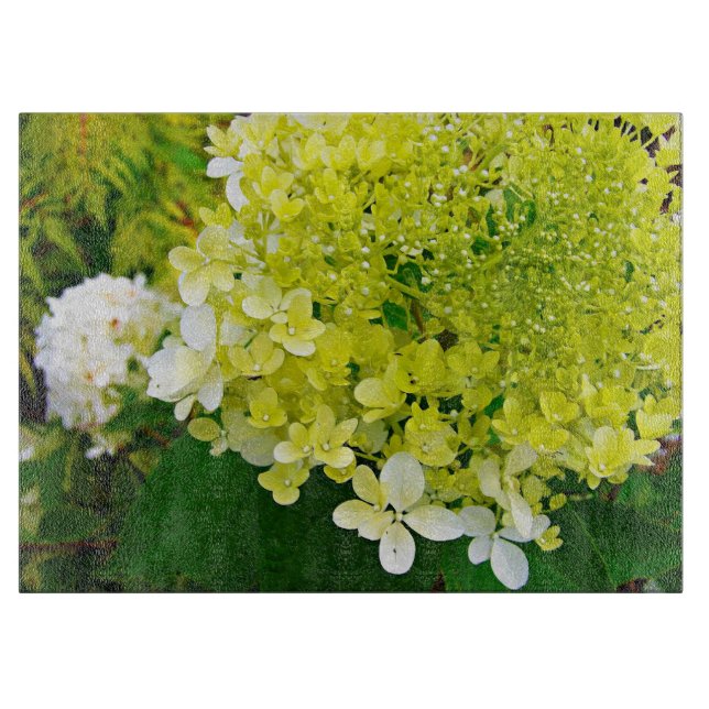 Elegante Chartreuse Green Limelight Hydrangea Schneidebrett (Vorderseite)