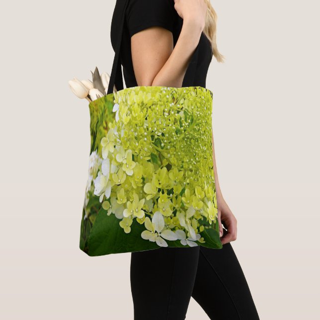Elegante Chartreuse Green Limelight Hydrangea Tasche (Von Nahem)
