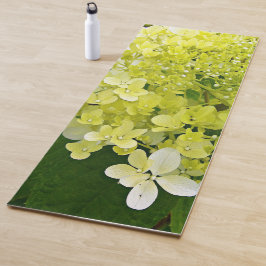 Elegante Chartreuse Green Limelight Hydrangea Yogamatte