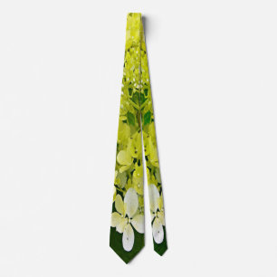Elegante Chartreuse-Grüne Limelight-Hortensie Krawatte