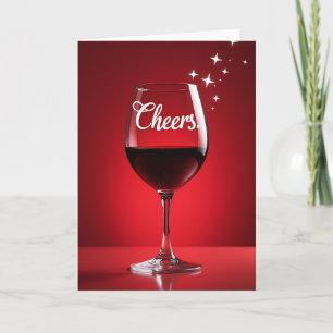 Elegante Cheers-Geburtstagskarte Karte