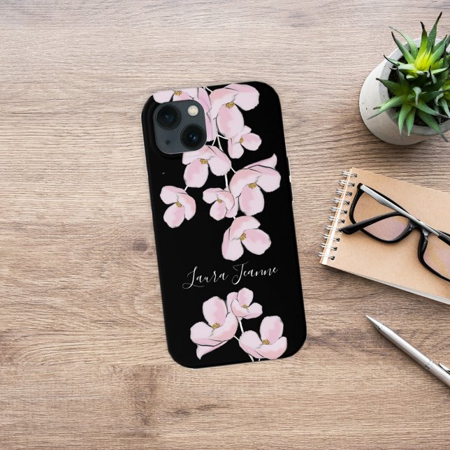Elegante Cherry Blossom Floral Moderner Chic Case-Mate iPhone Hülle (Von Creator hochgeladen)