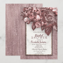 Elegante Chic Blume Burgundy Brautparty