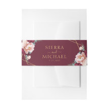Elegante Chic Burgundy Blush Pink Gold Wedding