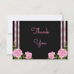 Elegante Chic Corner-Rosenstrauß Hochzeit Danke