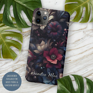 Elegante Chic Dahlias Frische Pasta machen iPhone 15 Plus Hülle