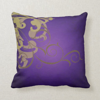 Elegante Chic-Goldrolle lila Mojo Kissen