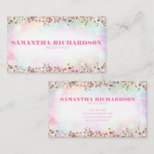 Elegante Chic Holographic Iridescent Rose Gold