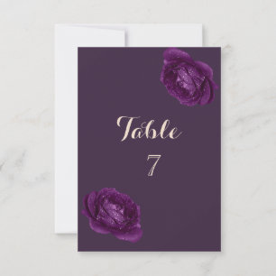 Elegante Chic Lila Rose Einladung