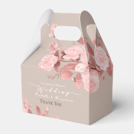 Elegante Chic Rose Hochzeit Geschenkschachtel