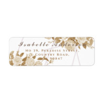 Elegante Chic Rose White-Return-Label