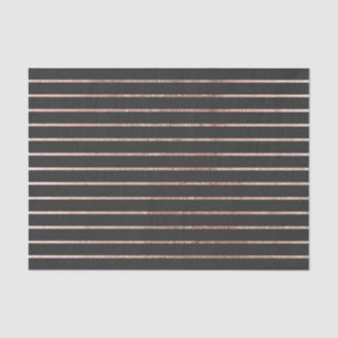 Elegante Chic-Rosen-Goldstreifen und -SCHWARZES Seidenpapier