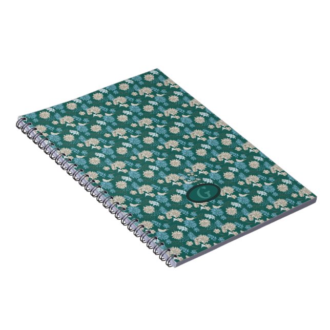Elegante Chic-Wildblume Notizblock (Rechte Seite)