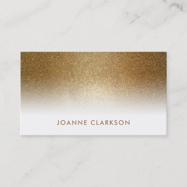 Elegante ChicgoldGlitter-Luxussteigung Visitenkarte (Vorderseite)