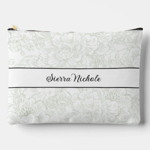 Elegante Chinoiserie-Grüne Hochzeitsfloristik Zubehörtasche