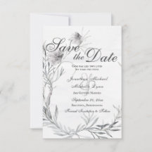Elegante Christliche Hochzeit mit grauer Flora