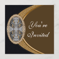 Elegante christliche QuerParty Einladung