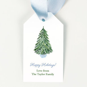 Elegante Christmas Tree Ginger Jar Merry Christmas Geschenkanhänger