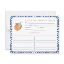 Elegante Citrus Mediterrane ästhetische Rezept Kar