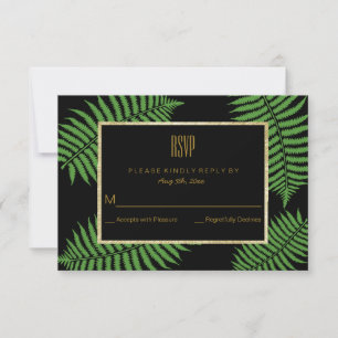 Élégante Classe Fougère Anniversaire RSVP