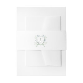 Elegante Classic Dusty Blue Wedding Einladungsbanderole