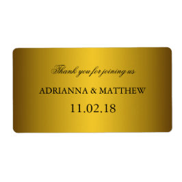 Elegante Classic Gold Wedding Wine Labels2