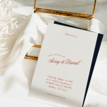 Elegante Classic Red & Deep Blue Wedding