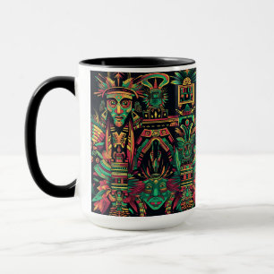 Elegante Cobalt "Ancestral Paradigm" Keramik Combo Tasse