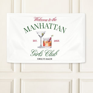 Elegante Cocktails Green & Red Girl's Club Banner