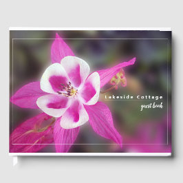 Elegante Columbine-Blume Gästebuch